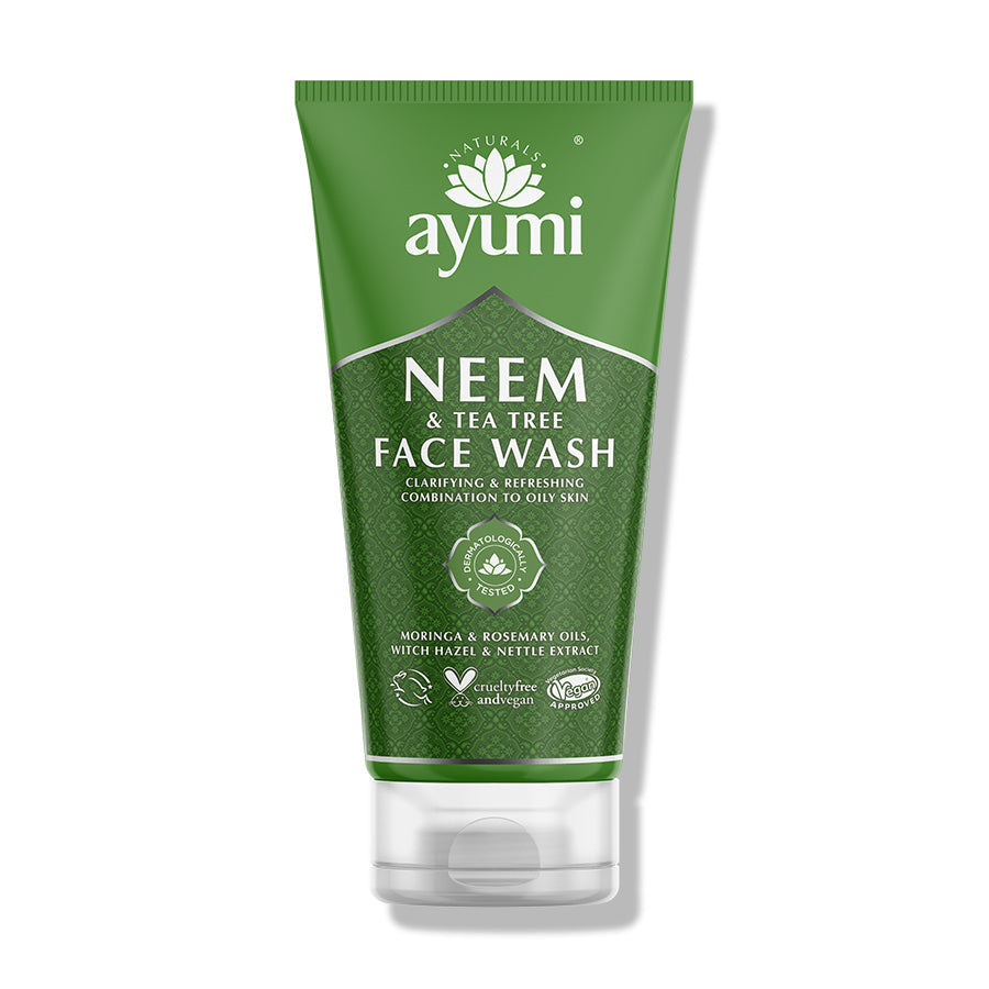 Ayumi Neem and Tea Tree Face Wash 150ml Pimple Acne Skin 150ml