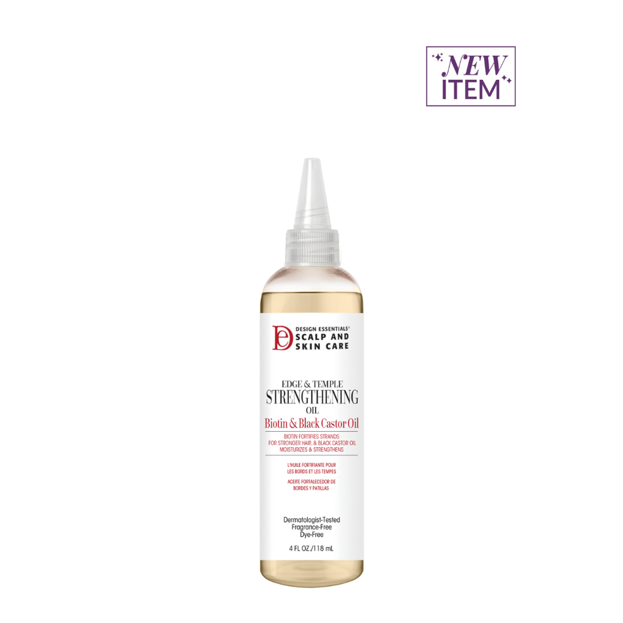 Design Essentials Scalp & Skin Care Edge & Temple Strengthening Oil 118ML