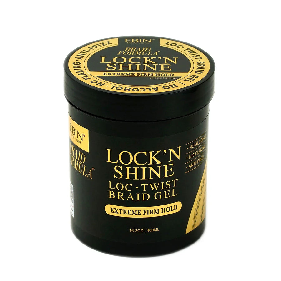 Ebin Braid Formula Lock’N Shine Loc & Twist Extreme Firm Hold Braiding Gel 480ml