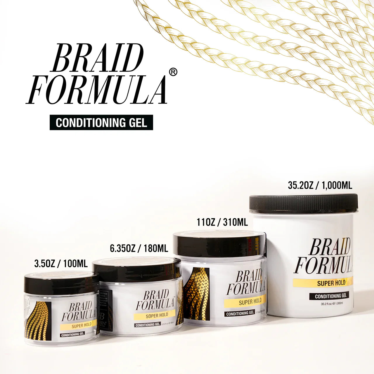 Ebin Lock’N Pomade Braid Formula Conditioning Gel Super Hold 180ml