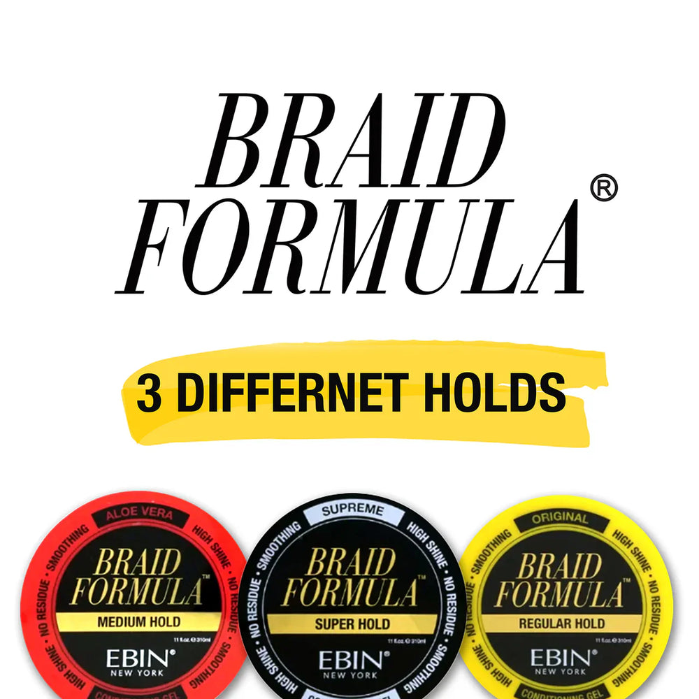 Ebin Lock’N Pomade Braid Formula Conditioning Gel Medium Hold 180ml