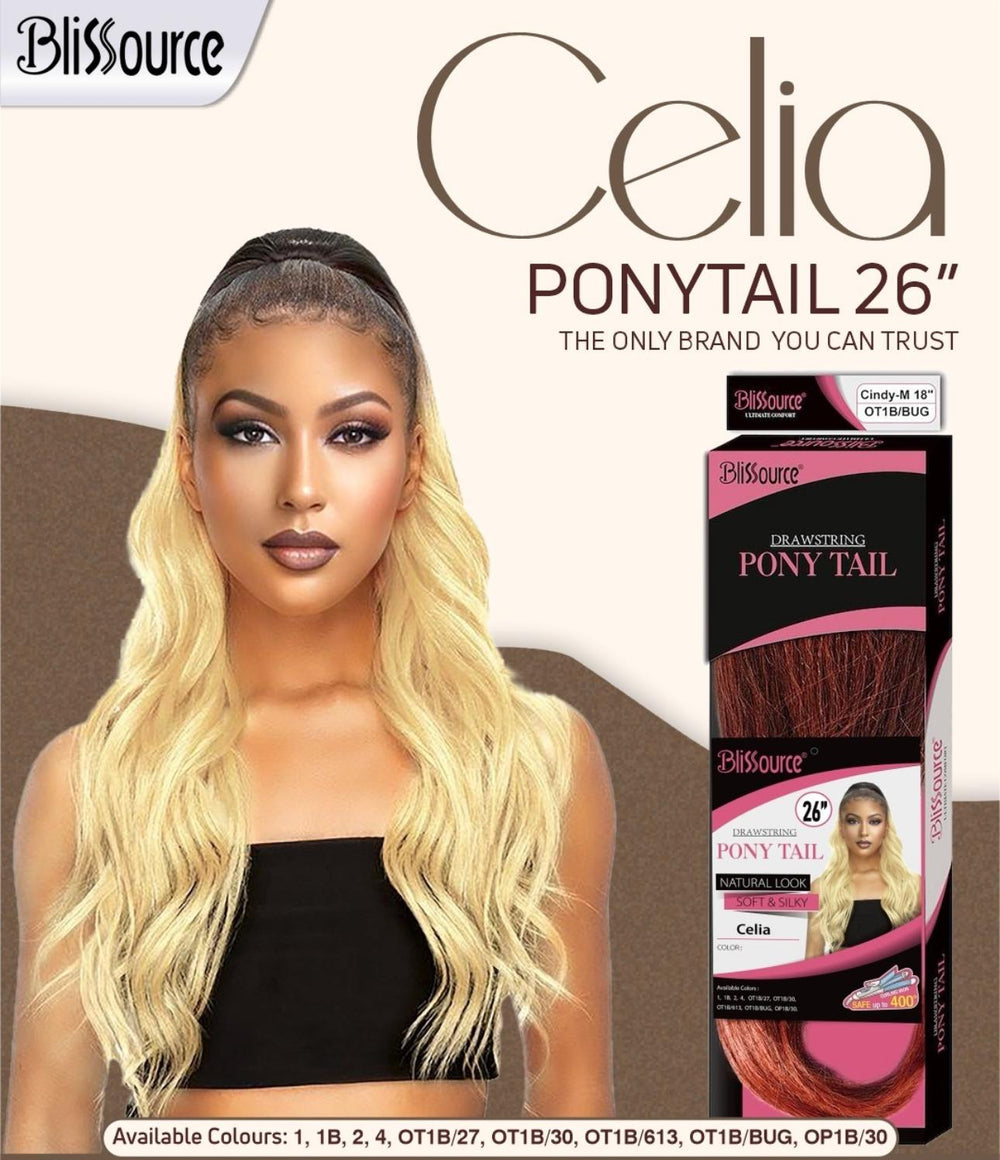 Blissource Drawstring Celia Ponytail