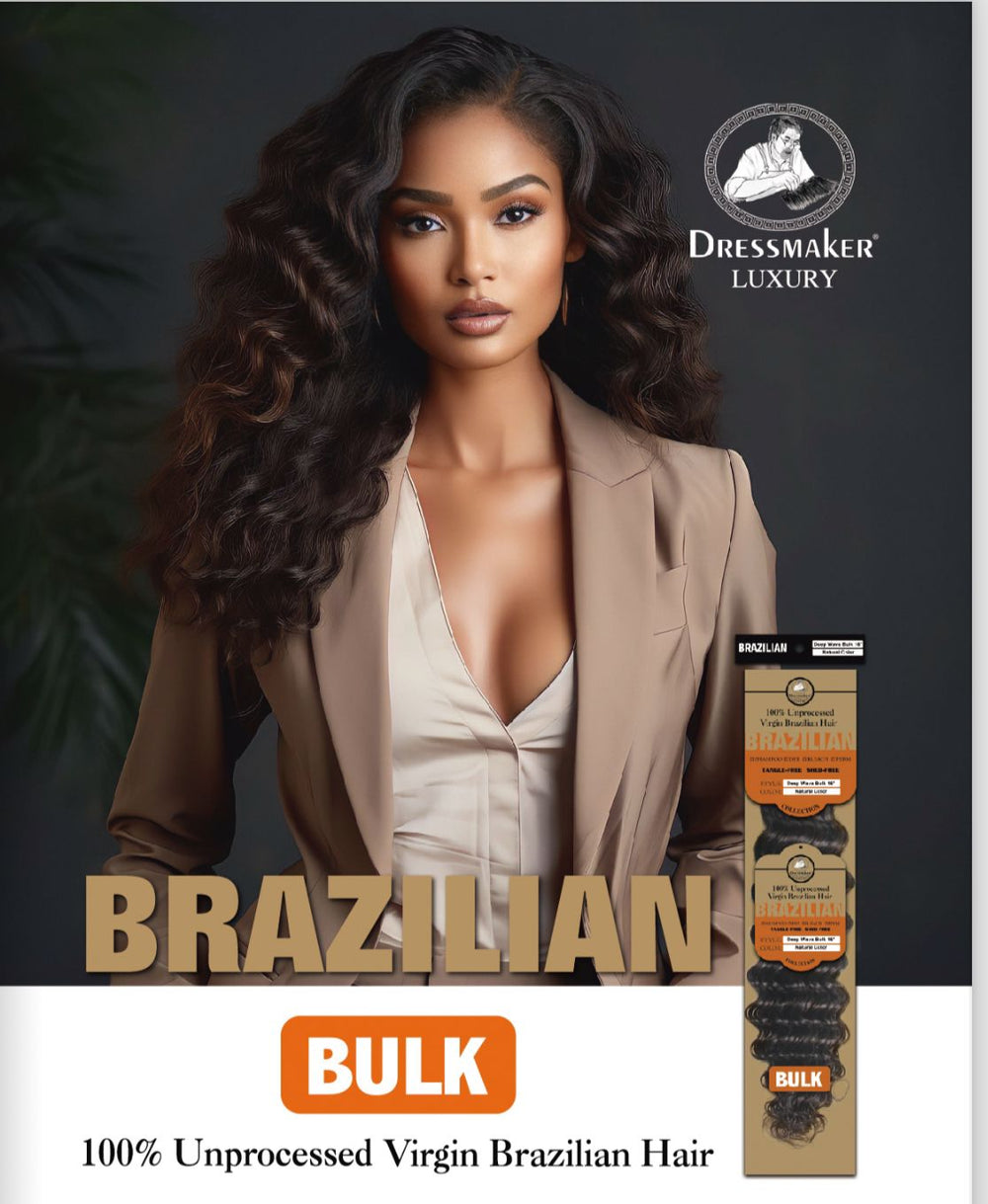 Dressmaker Luxury Virgin Brazilian Bulk Deep Wave