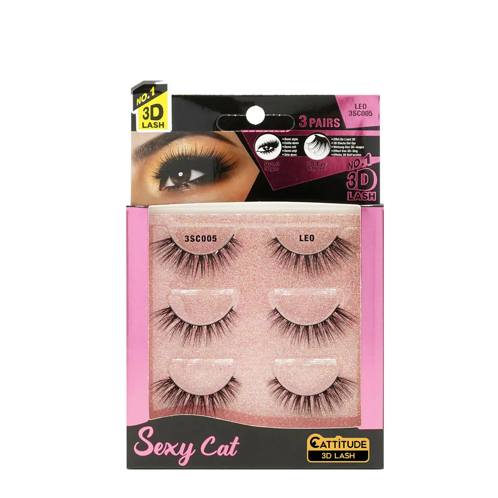Ebin New York Sexy Cat Lashes 3 Pairs