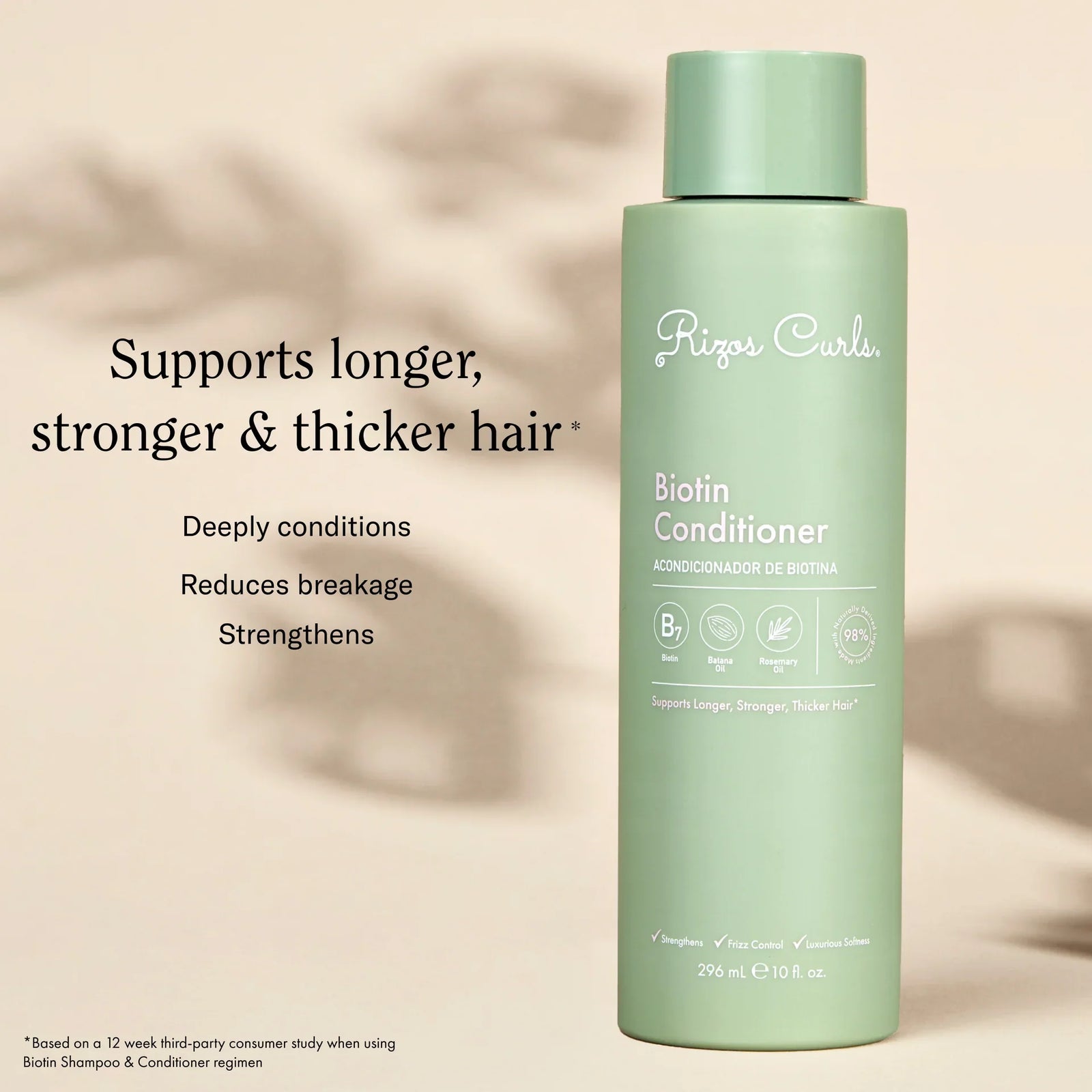 Rizos Curls Biotin Conditioner 296ml