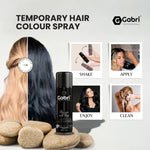 Gabri Professional  Pro Temporary Hair Colour Spray Black 150ml