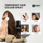Gabri Professional Pro Temporary Hair Colour Spray Dark Brown 150ml