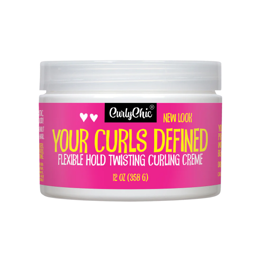 CurlyChic Your Curls Defined Flexible Hold Twisting Curling Creme 358G