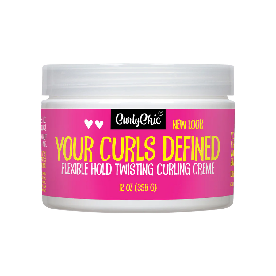CurlyChic Your Curls Defined Flexible Hold Twisting Curling Creme 358G