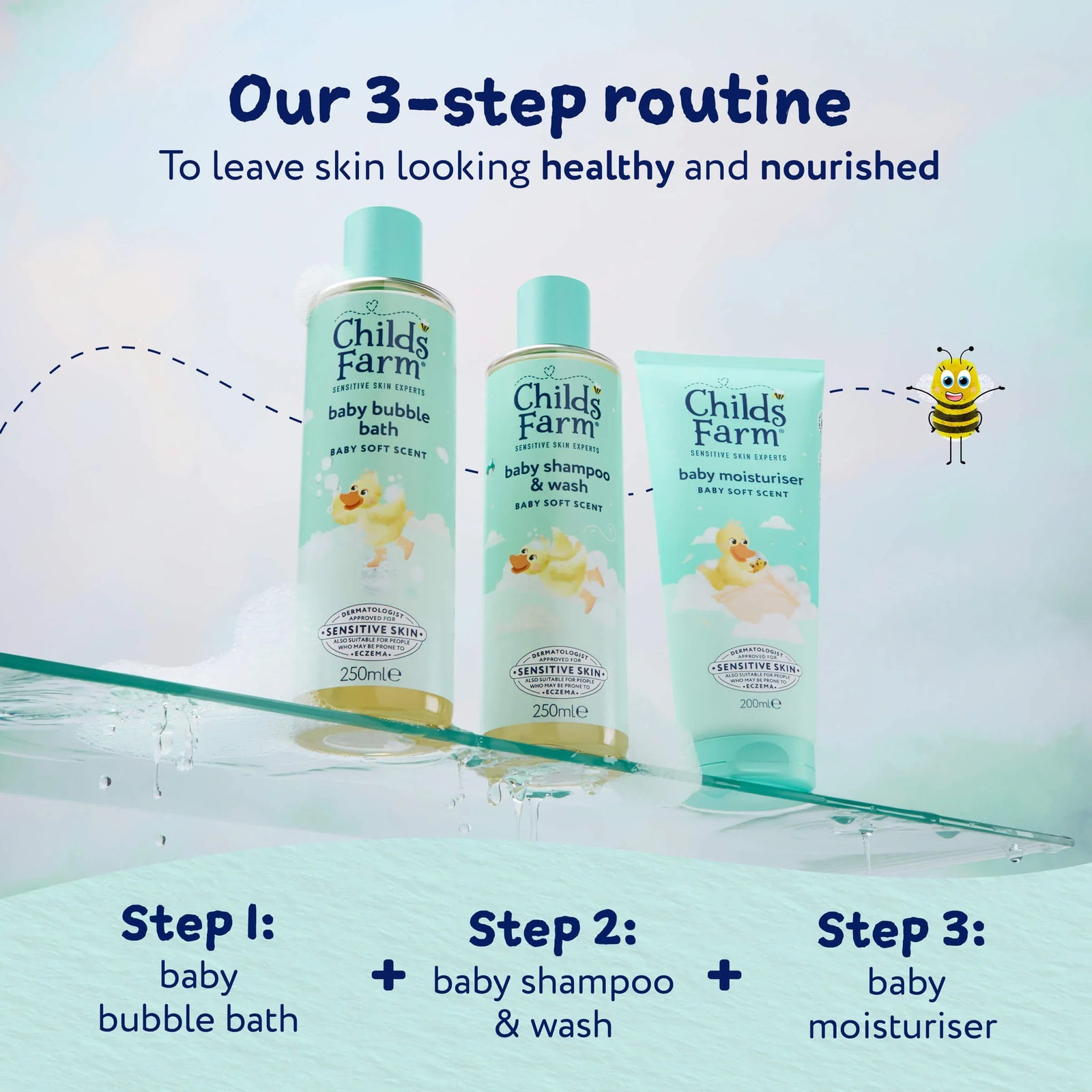 Childs Farm Sensitive Skin Experts Baby Soft Scent Shampoo & Wash 250ml