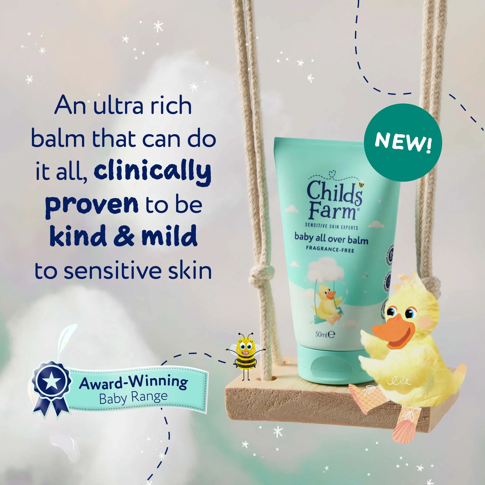 Childs Farm Sensitive Skin Experts Baby All Over Balm Fragrance free 50ml