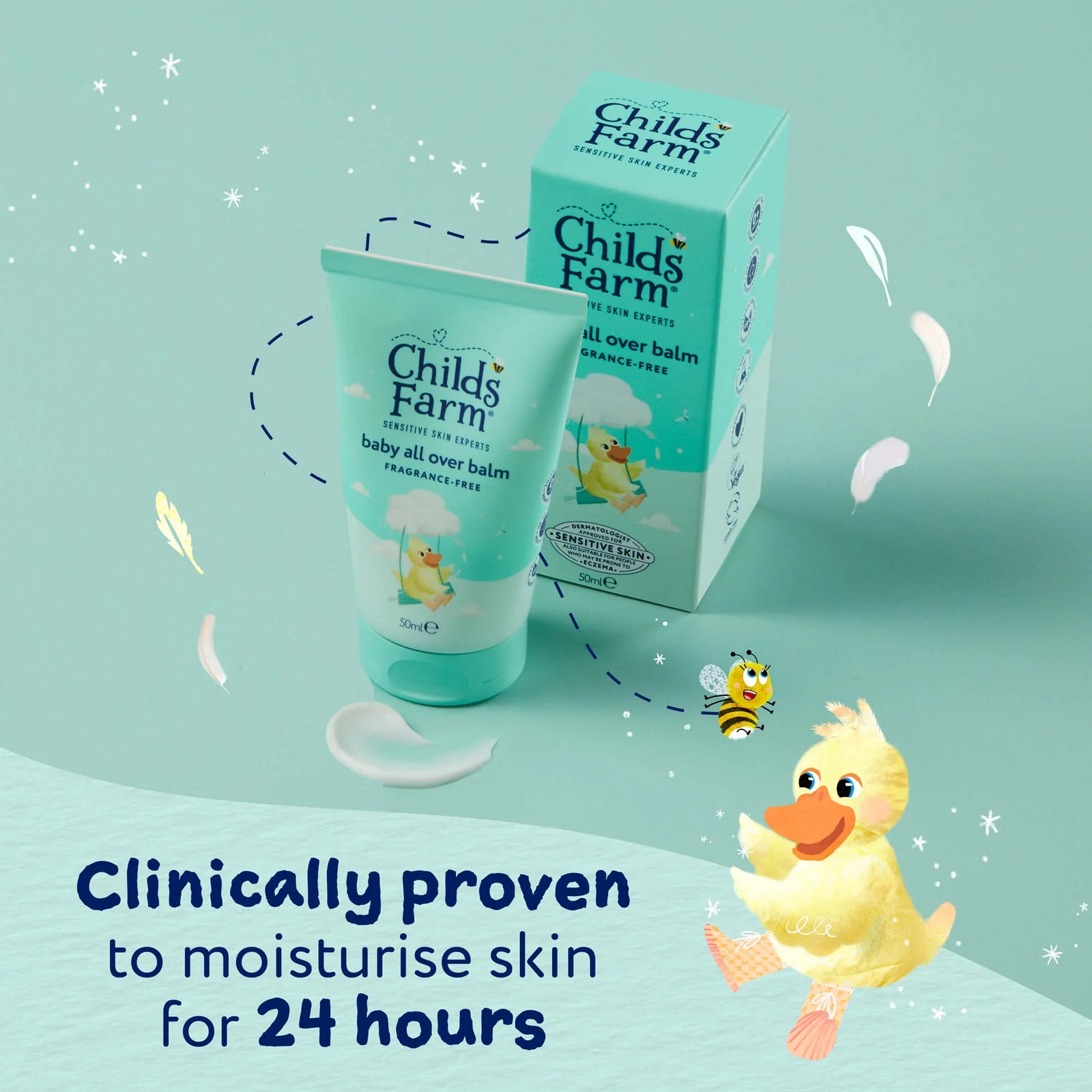 Childs Farm Sensitive Skin Experts Baby All Over Balm Fragrance free 50ml