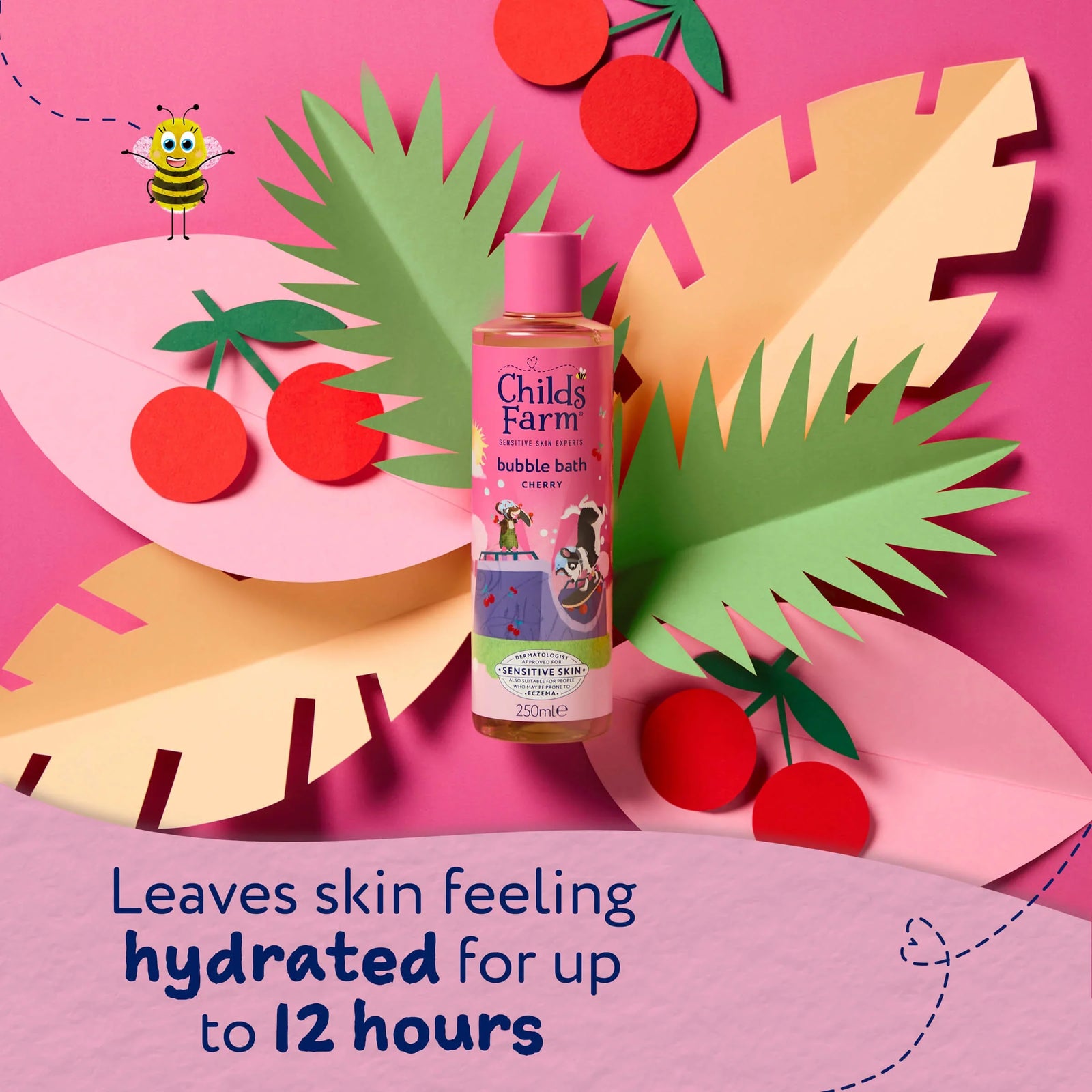 Childs Farm Sensitive Skin Experts Cherry Bubble Bath 250ml