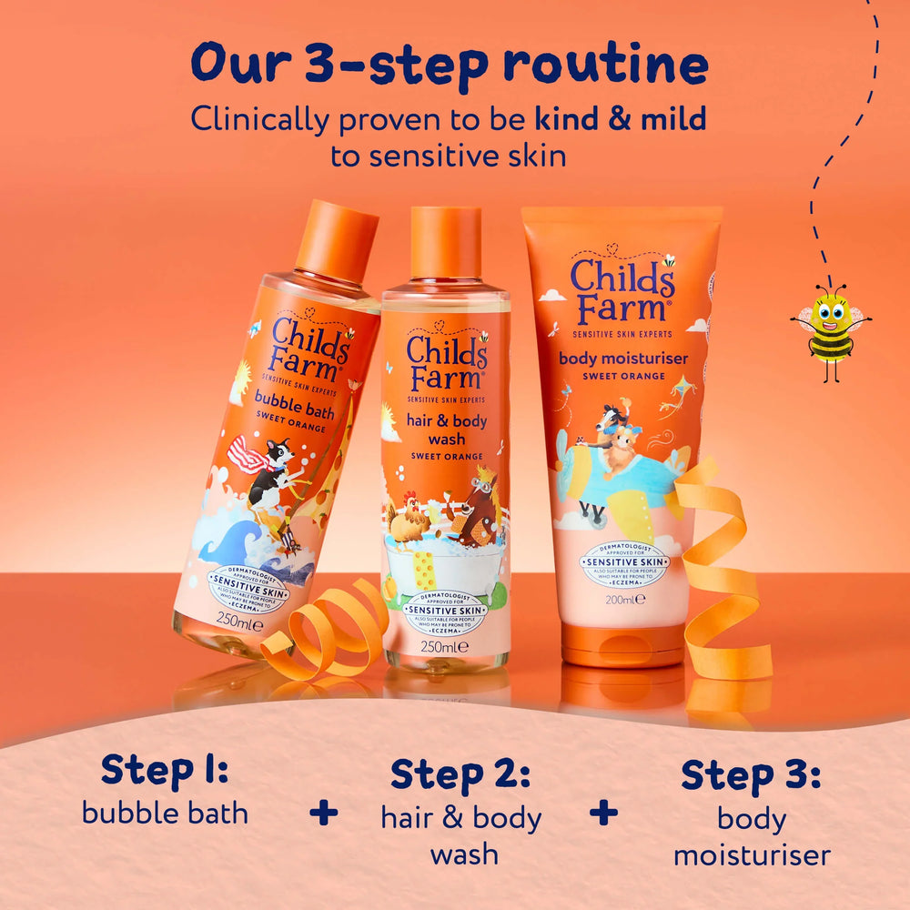 Childs Farm Sensitive Skin Experts Sweet Orange Bubble Bath 250ml