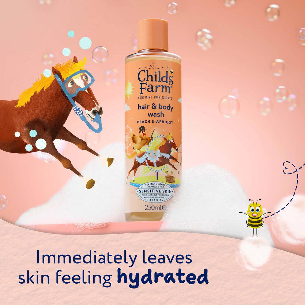 Childs Farm Sensitive Skin Experts Hair & Body Wash With Peach & Apricot 250ml