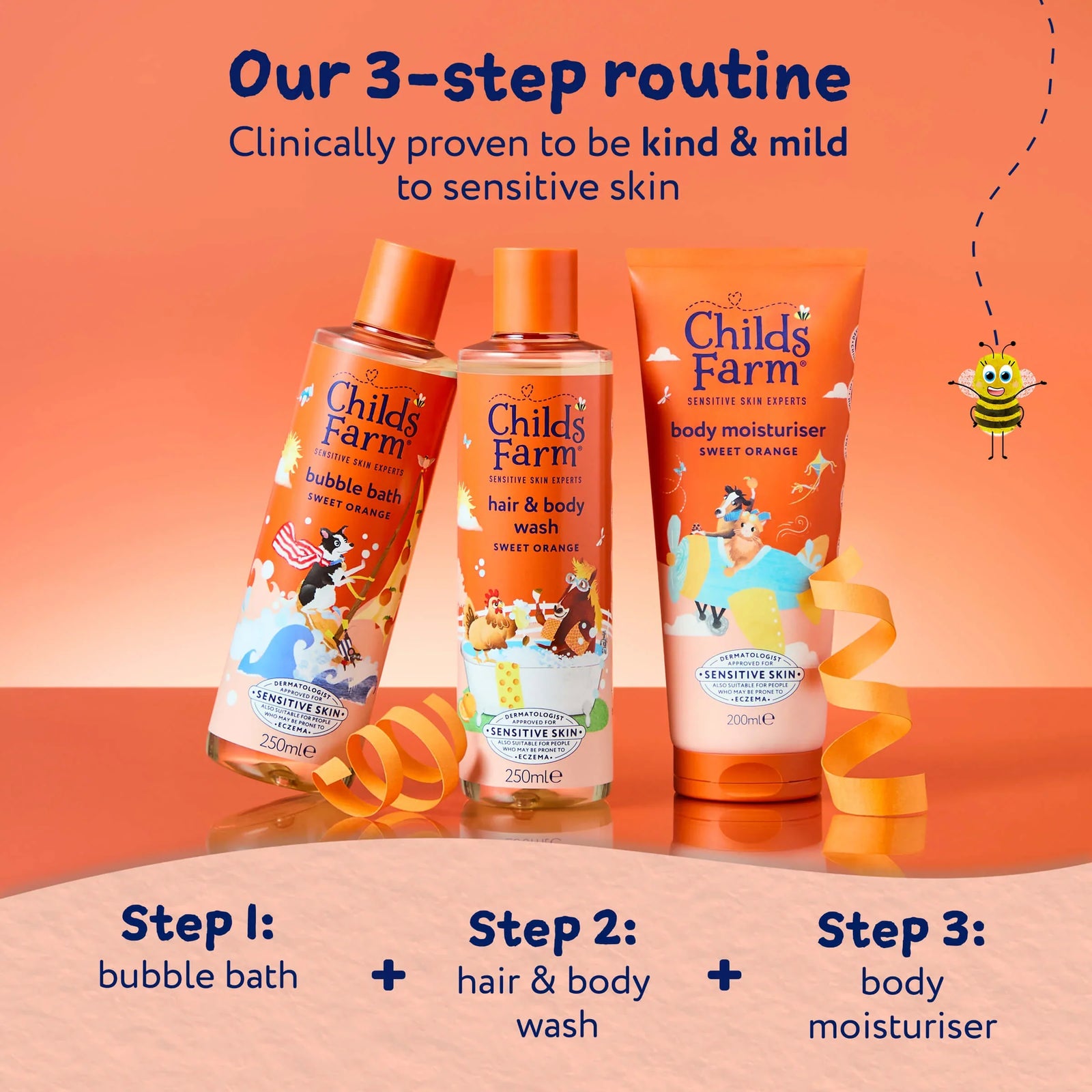 Childs Farm Sensitive Skin Experts Sweet Orange body moisturiser 200ml