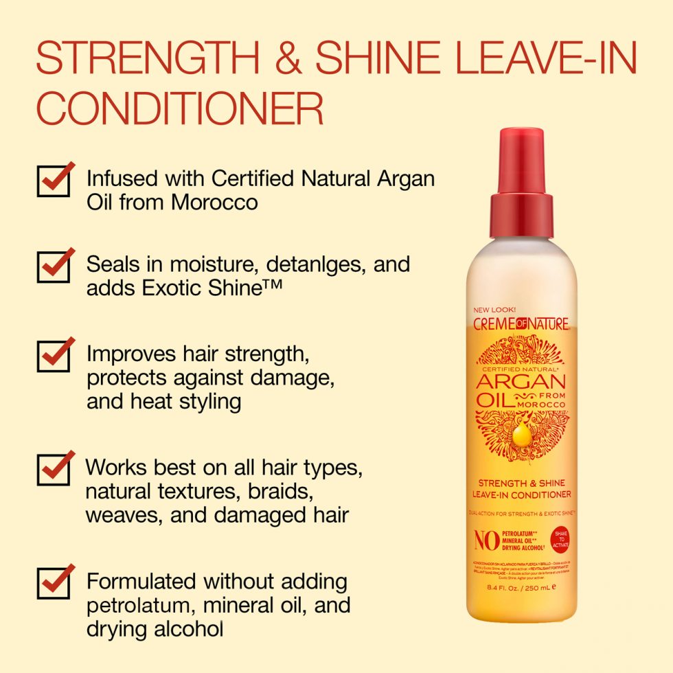 Creme of Nature Argan Oil Strength & Shine Leave-In Conditioner 250ml