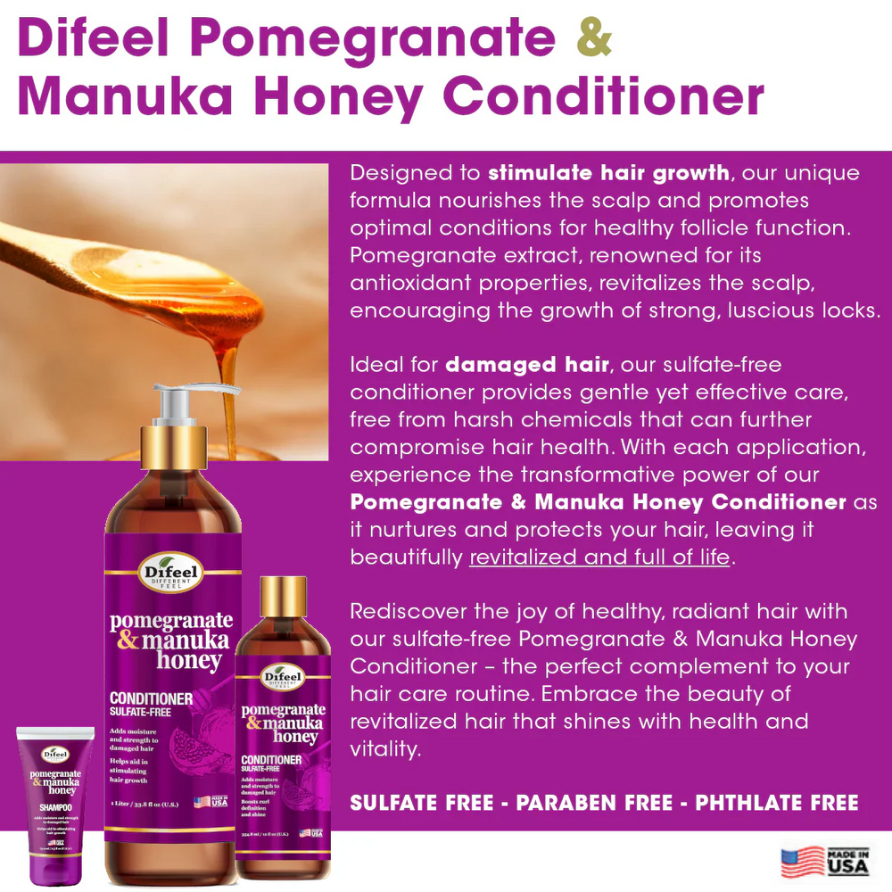 Difeel Pomegranate & Manuka Honey Sulfate-Free Conditioner 74ml