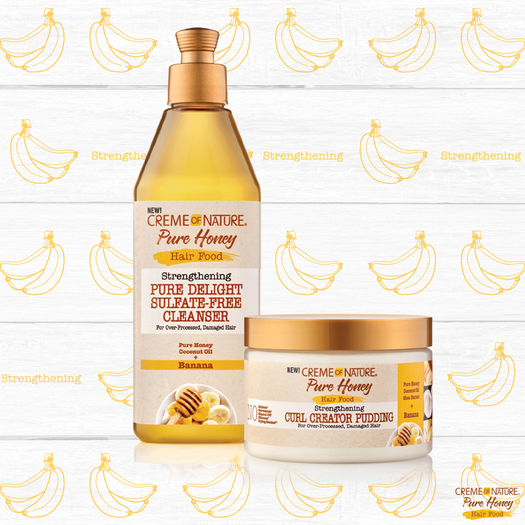 Creme of Nature Pure Honey Hair Food Strengthening Sulfate-Free Cleanser 355ml