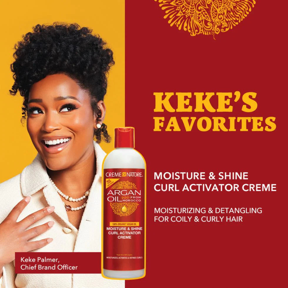 Creme of Nature Argan Oil Moisture & Shine Curl Activator Crème 355ml/12oz