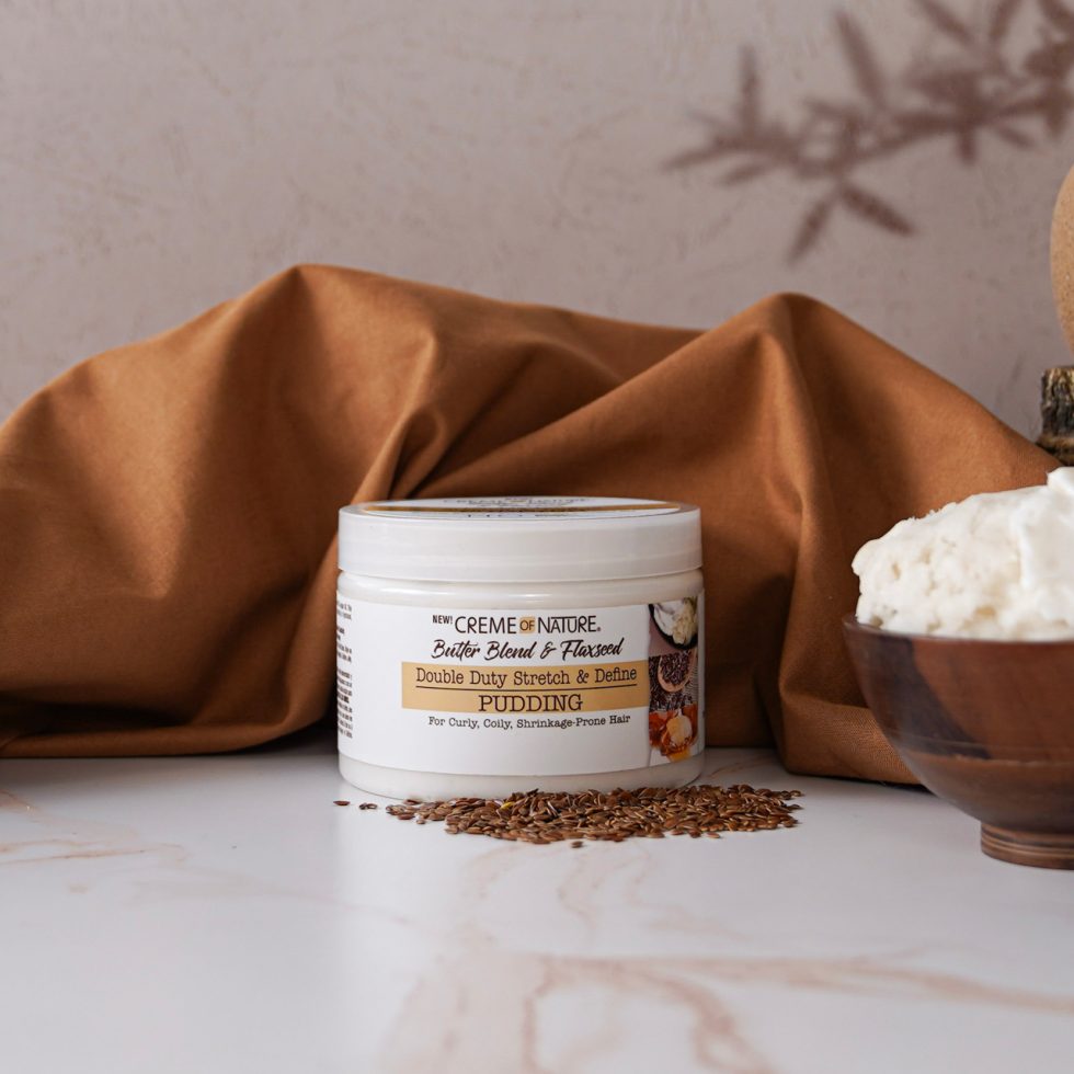 Creme of Nature Butter Blend & Flaxseed Double Duty Stretch & Define Pudding 326g/11.5oz