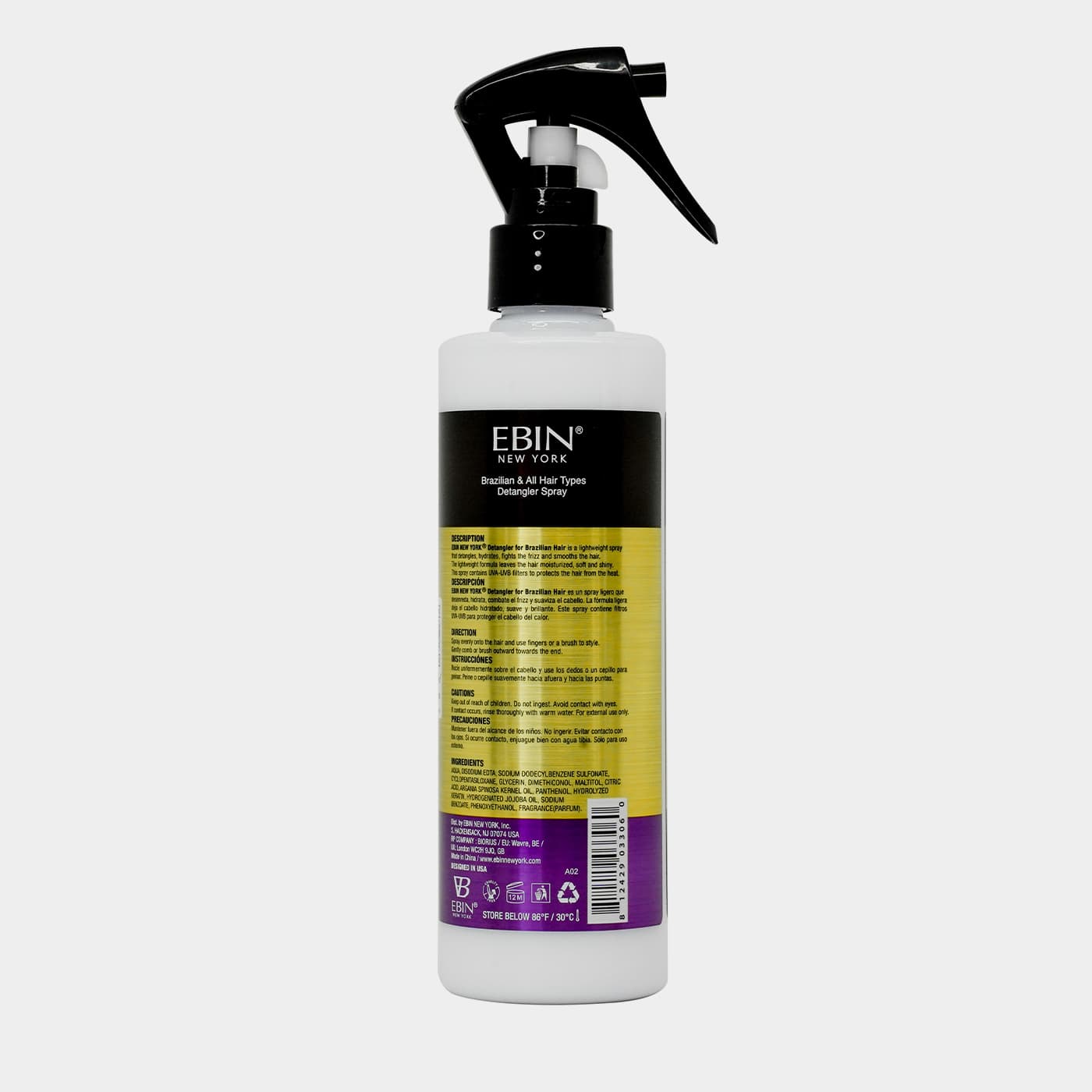 EBIN 5 Second Argan Oil Brazilian Detangler 250ml