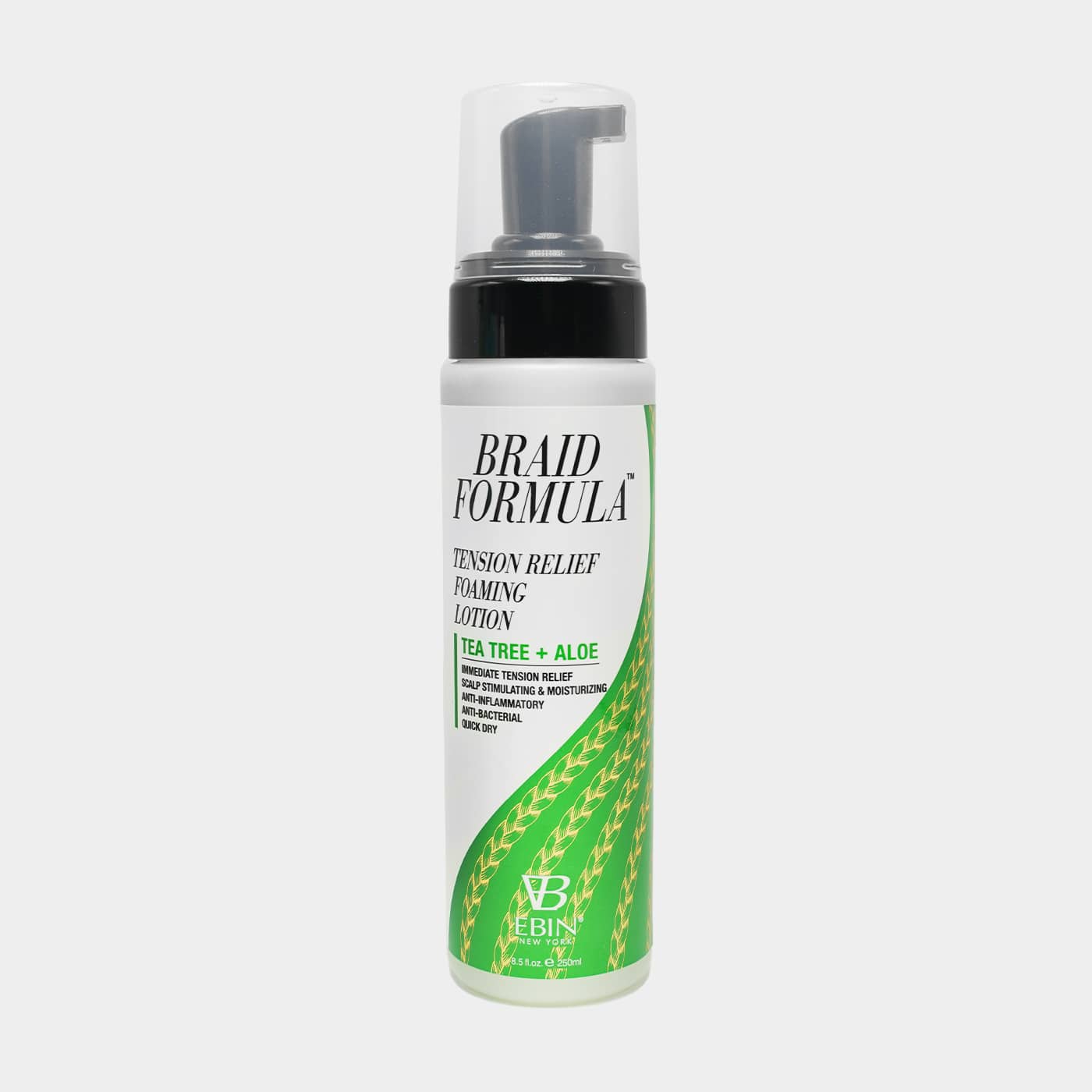 Ebin Braid Formula Tension Relief Foaming Lotion Tea Tree 250ml