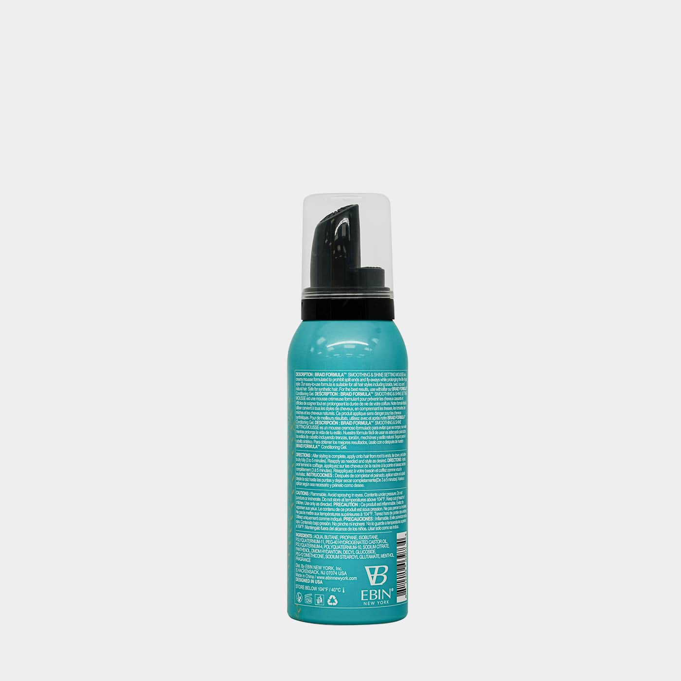 Ebin Braid Formula Menthol Setting Mousse Smoothing & Shine 80ml