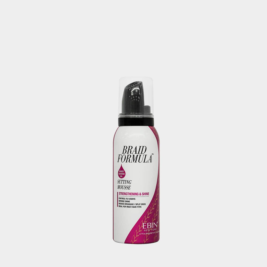 Ebin Braid Formula Sweet Almond Oil Setting Mousse Strengthening & Shine 80ml