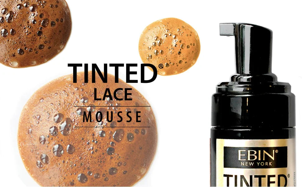 Ebin Tinted Lace Foaming Mousse Light Warm Brown 100ml/3.38oz