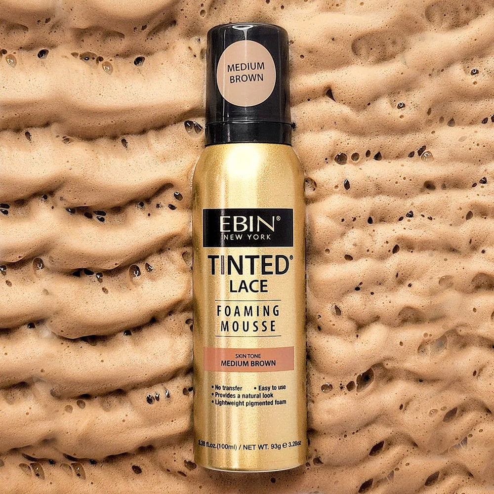 Ebin Tinted Lace Foaming Mousse Medium Brown 100ml/3.38oz