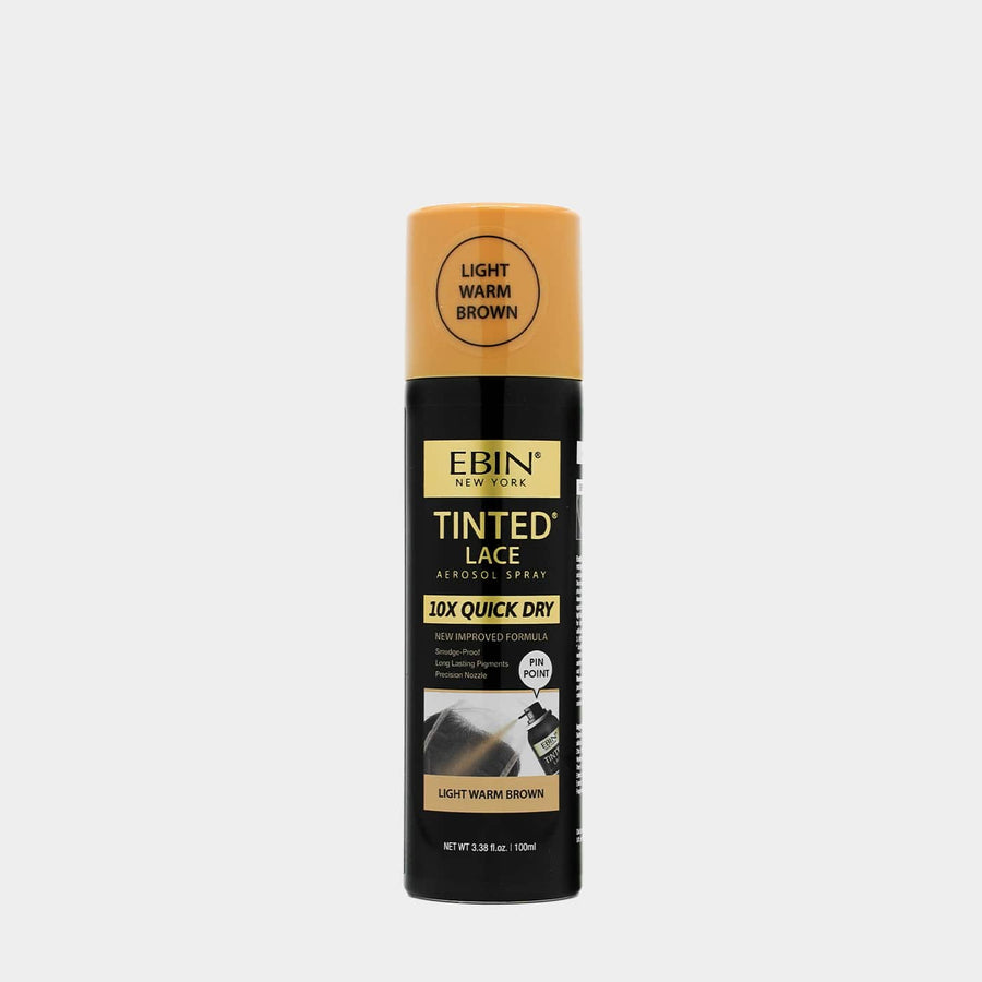 Ebin Tinted Lace 10X Quick Dry Spray Light Warm Brown 100ml/3.38oz
