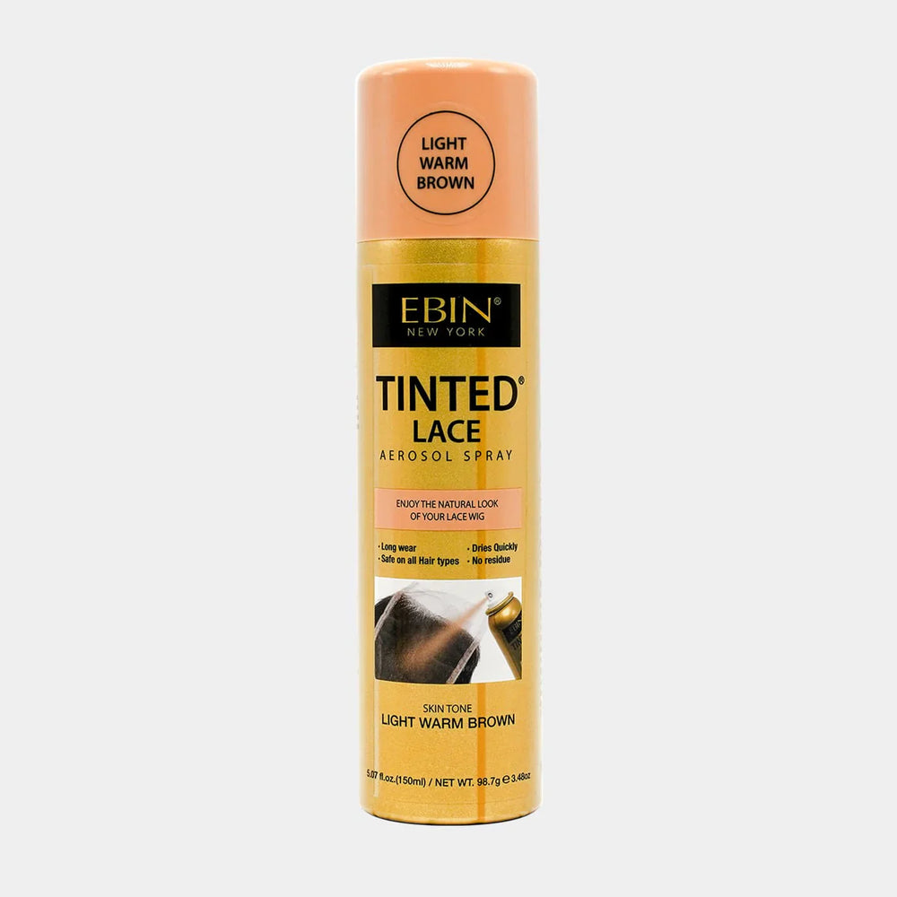 Ebin Tinted Lace Aerosol Spray Light Warm Brown 80ml/2.7oz