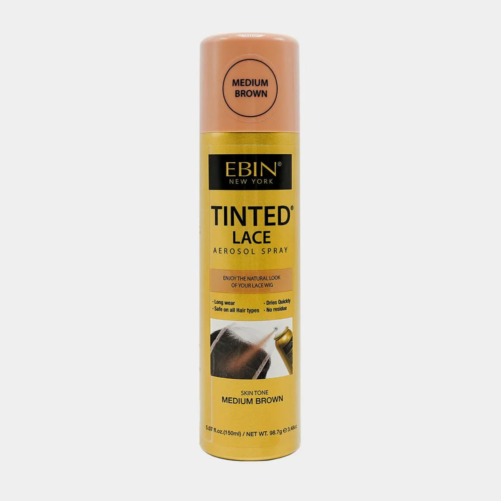 Ebin Tinted Lace Aerosol Spray Medium Brown