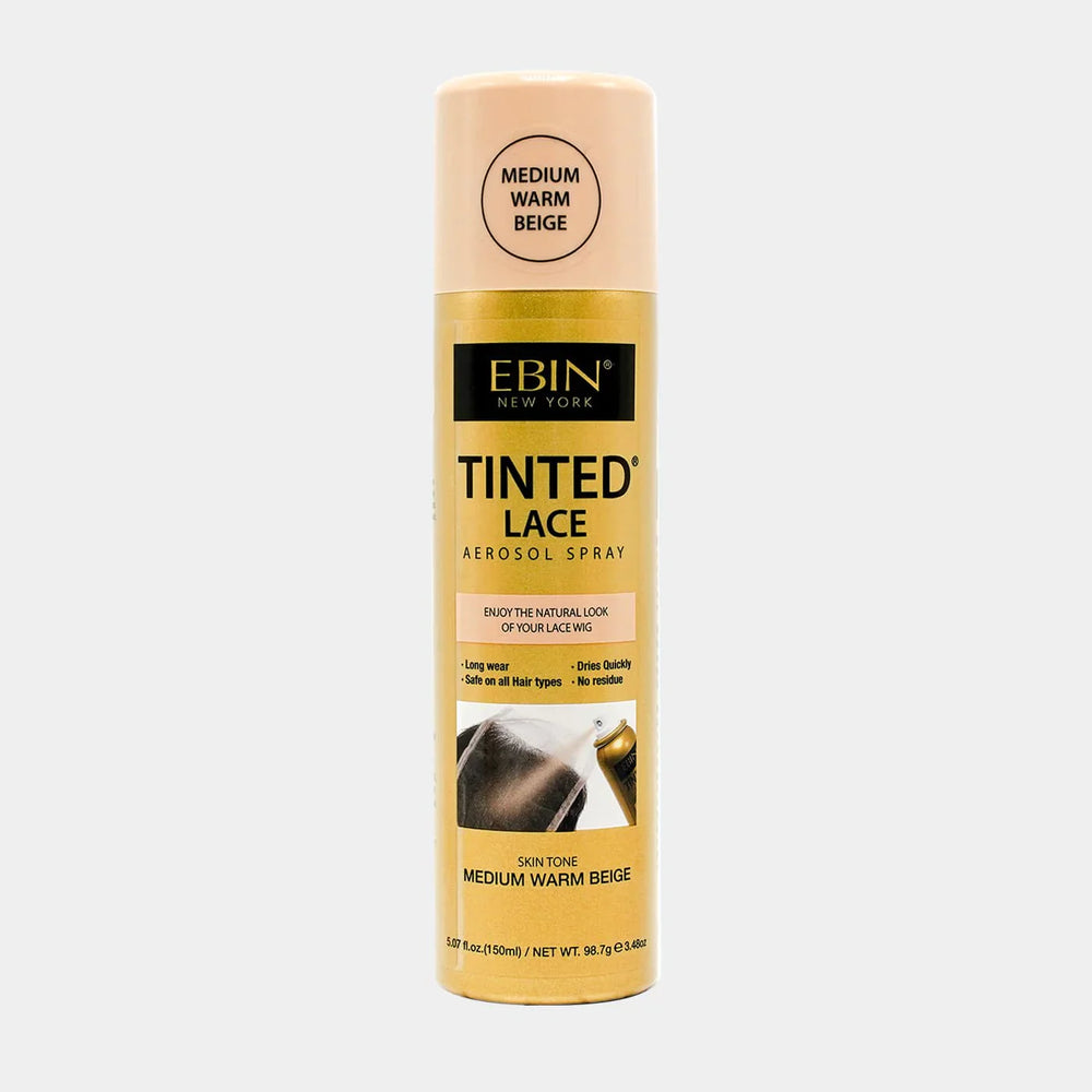 Ebin Tinted Lace Aerosol Spray Medium Warm Beige
