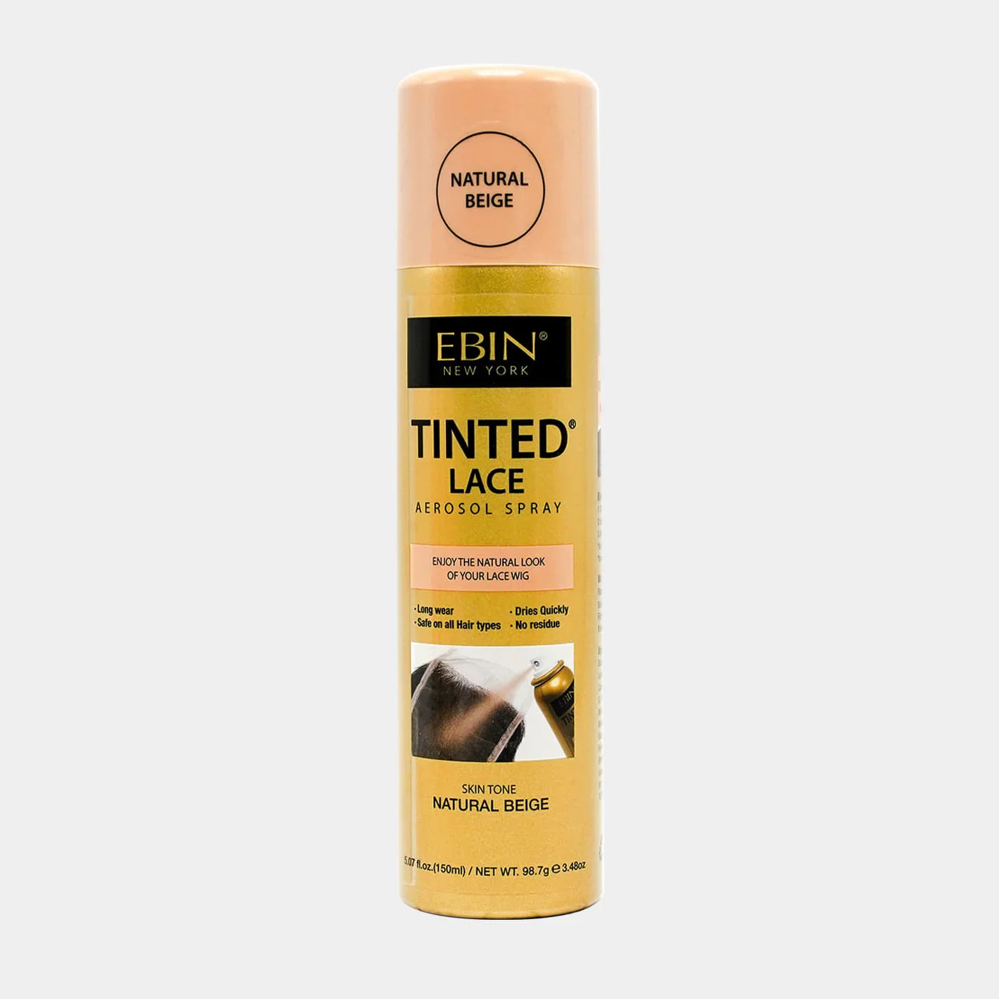 Ebin Tinted Lace Aerosol Spray Natural Beige