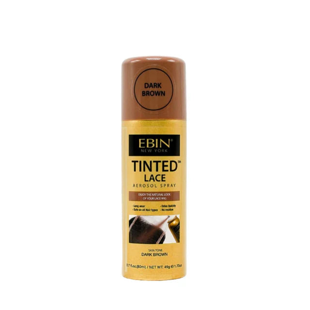 Ebin Tinted Lace Aerosol Spray Dark Brown