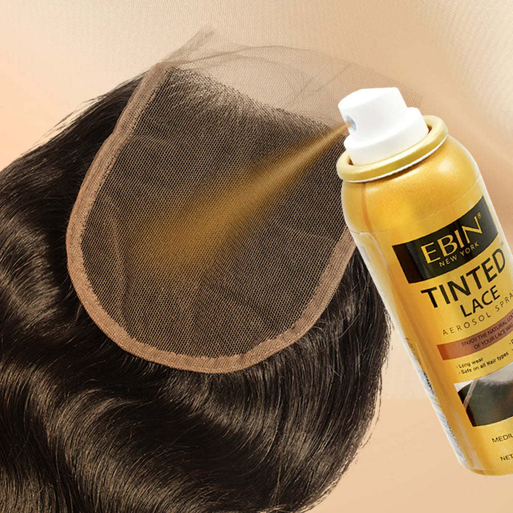Ebin Tinted Lace Aerosol Spray Darkest Brown 80ml/2.7oz