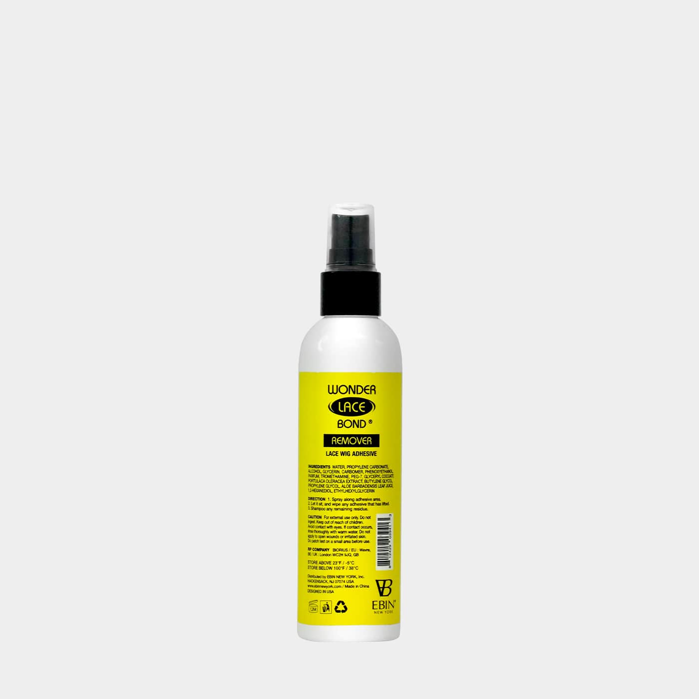 Ebin Wonder Lace Bond Waterproof Adhesive Remover Spray [Yellow] 120ml