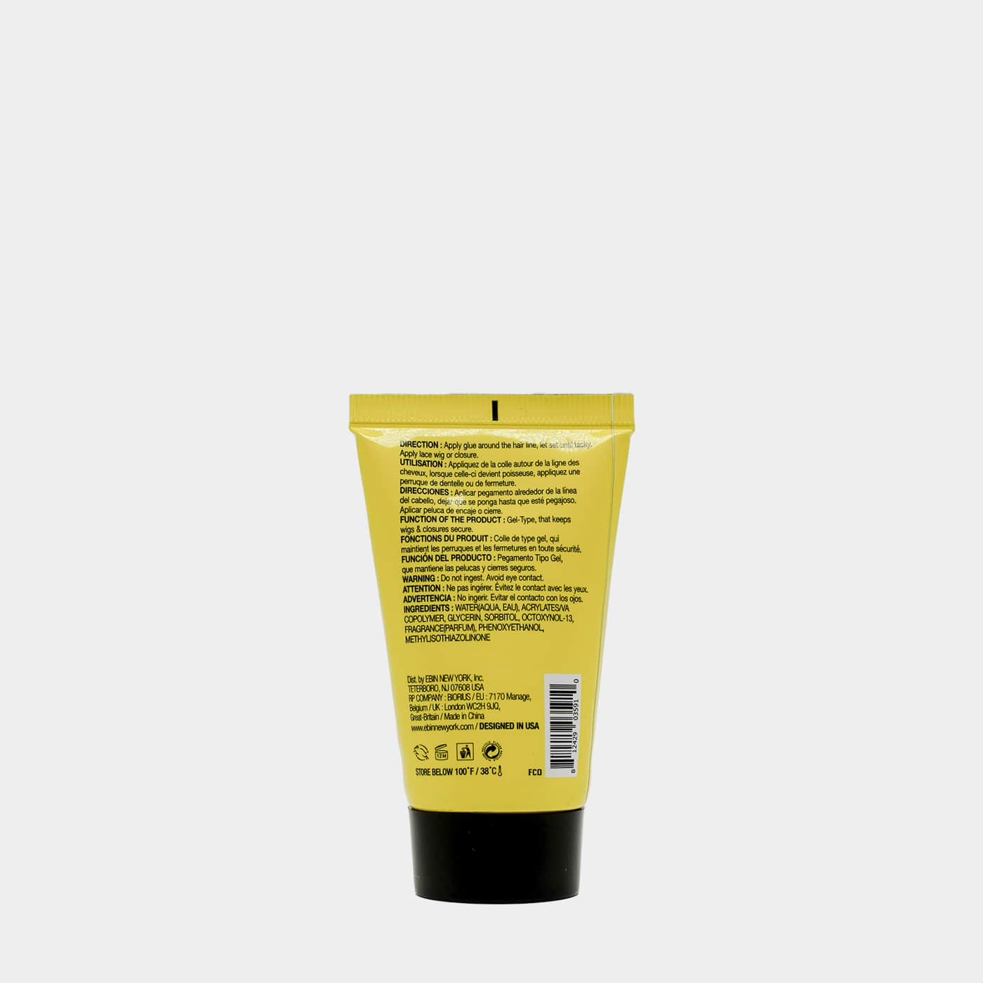 Ebin Wonder Lace Bond Holding Gel Extra Mega Hold [Yellow Tube] 37ml
