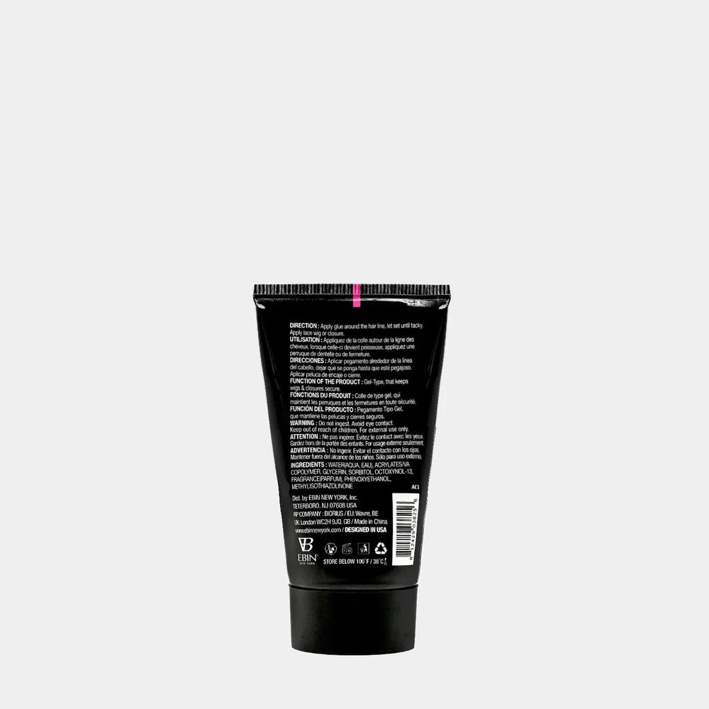 Ebin Wonder Lace Bond Holding Gel Supreme Hold [Black Tube] 37ml