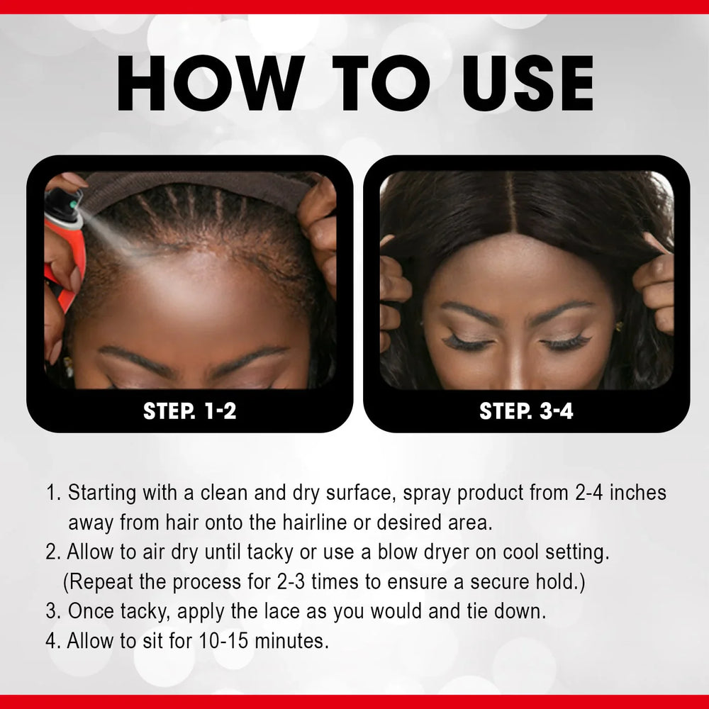 Ebin Wonder Lace Bond Wig Adhesive Spray Extreme Firm Hold 180ml
