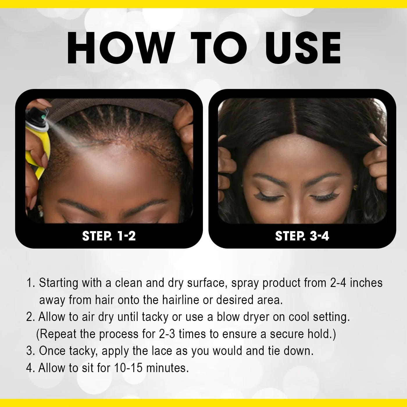 Ebin Wonder Lace Bond Wig Adhesive Spray Extreme Firm Hold 420ml