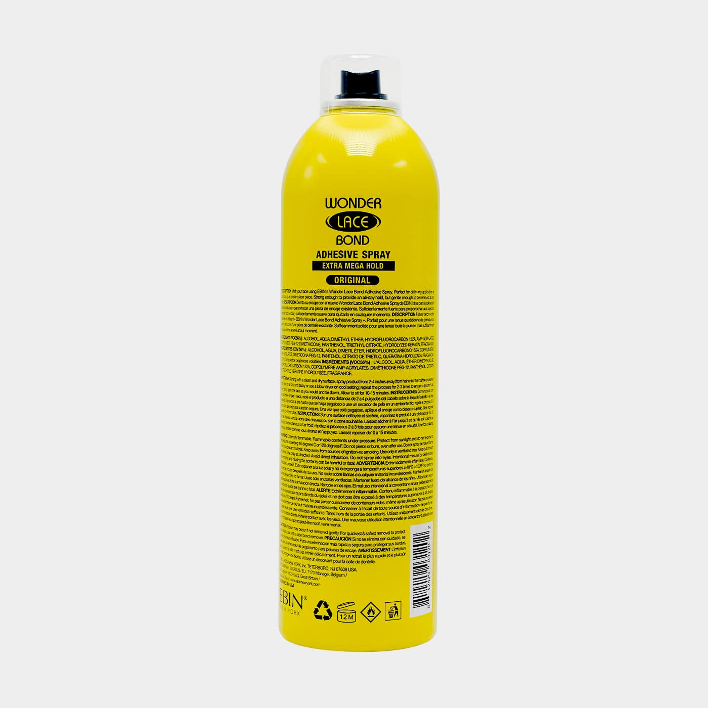 Ebin Wonder Lace Bond Wig Adhesive Spray Extra Mega Hold 420ml