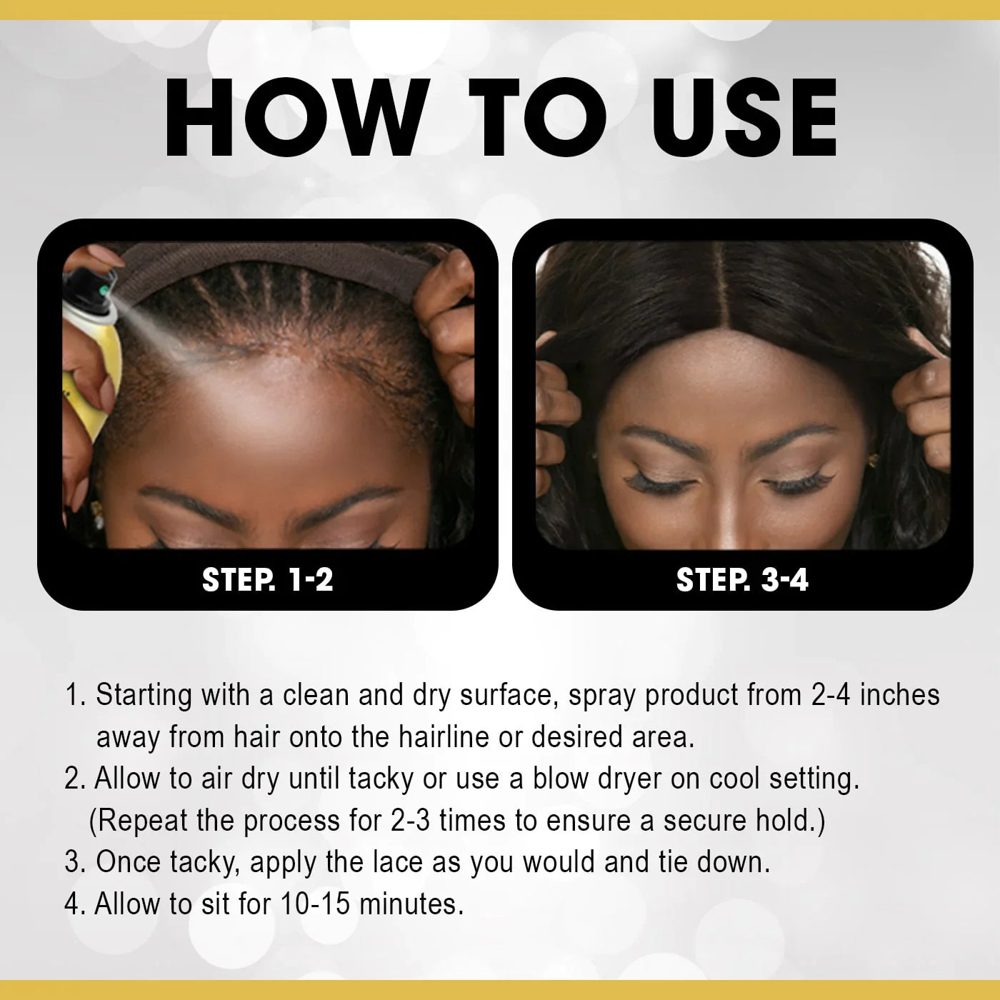 Ebin Wonder Lace Bond Wig Adhesive Spray Sensitive 180ml