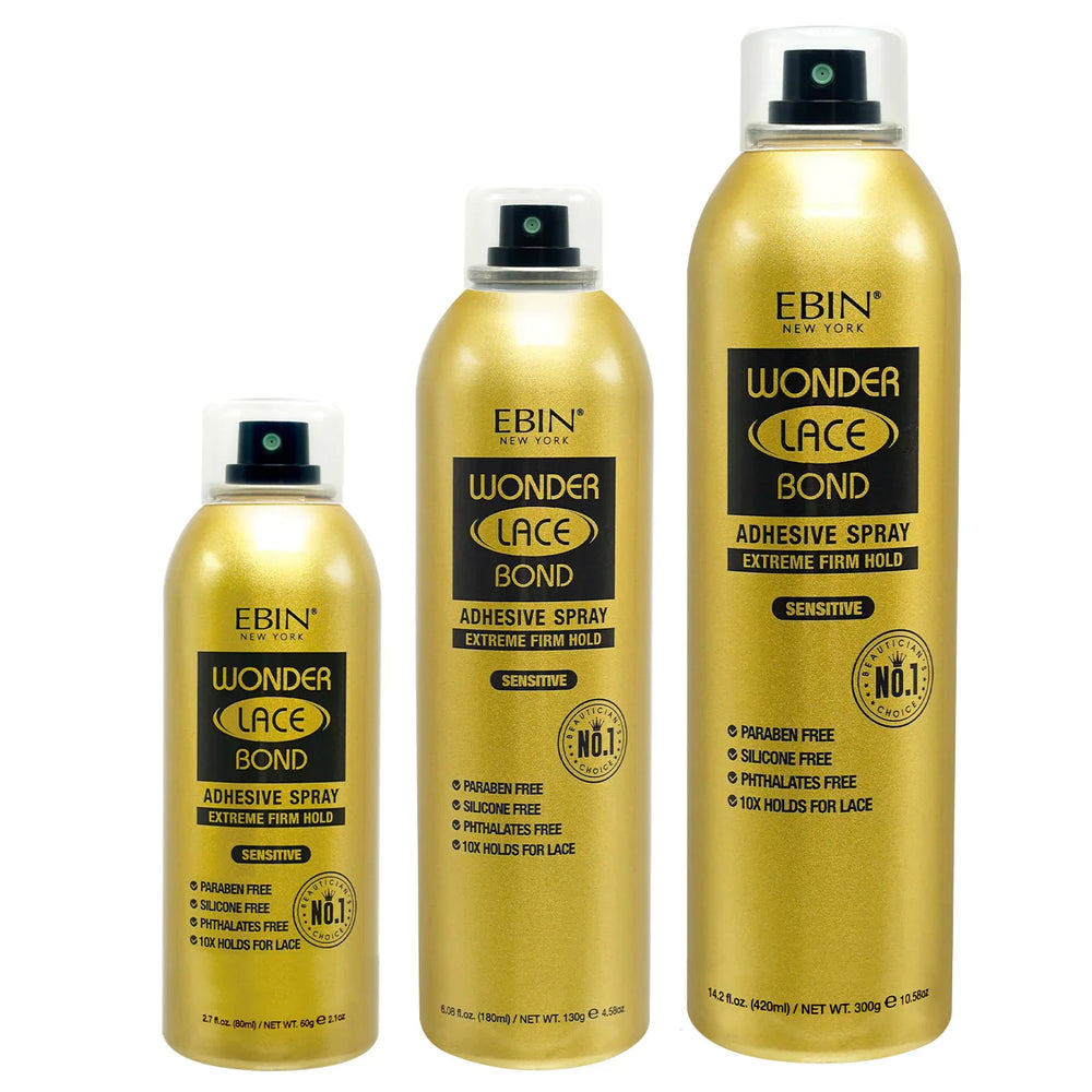 Ebin Wonder Lace Bond Wig Adhesive Spray Sensitive 420ml