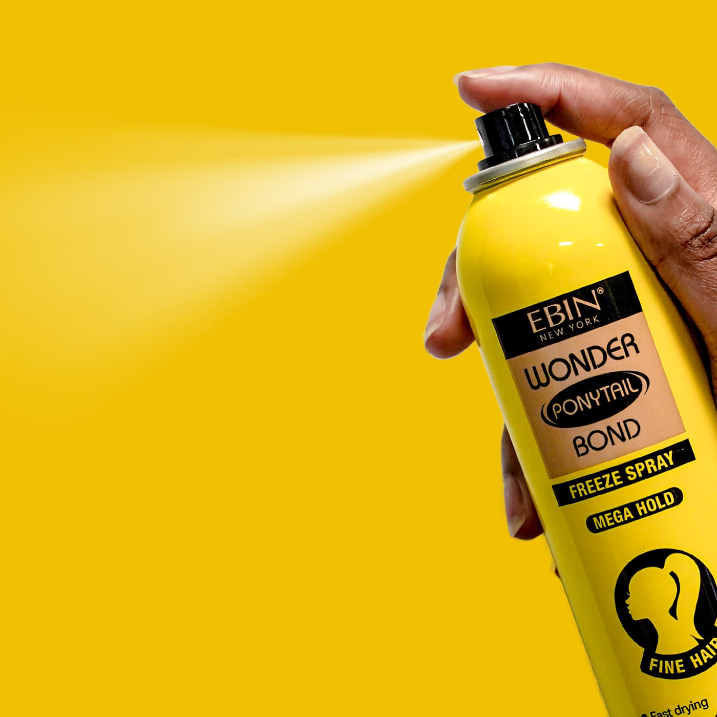 Ebin Wonder Ponytail Bond Freeze Spray Extra Mega Hold 245ml