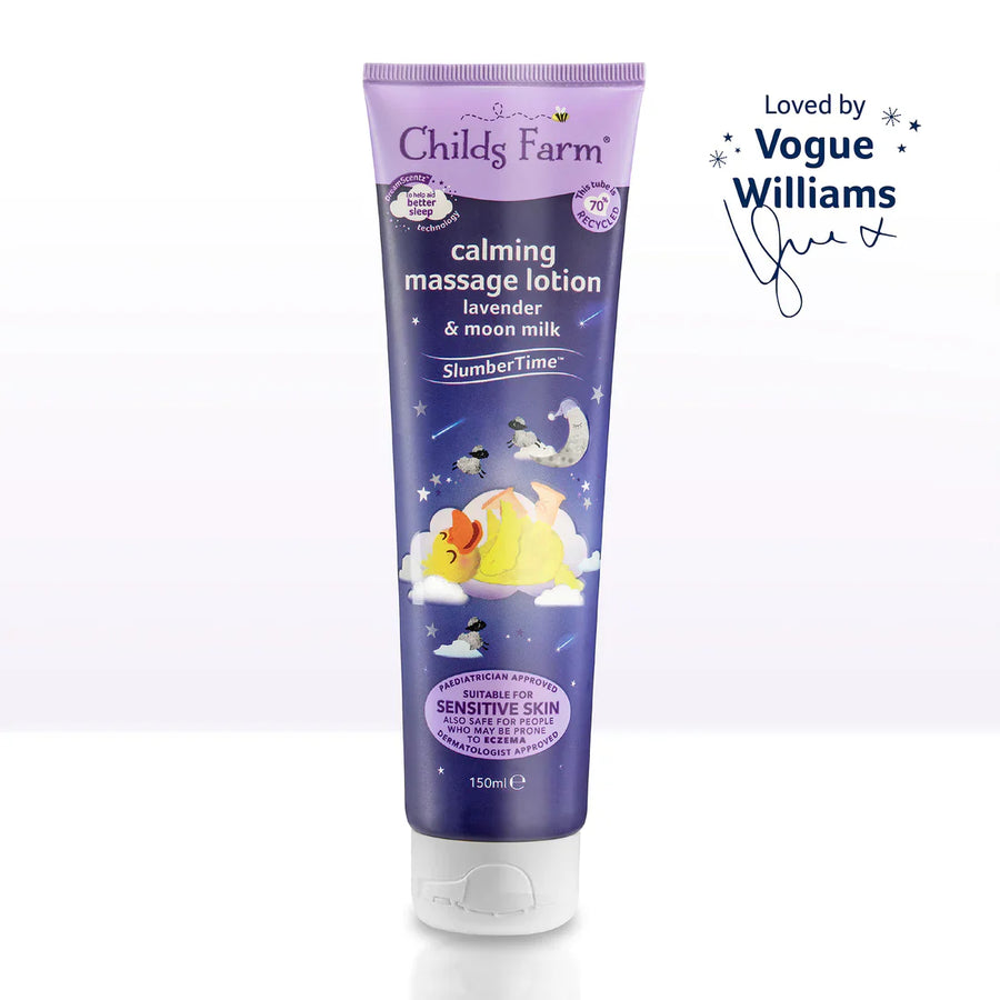Childs Farm Sensitive Skin Experts Lavender & Moon Milk Calming Massage Lotion 150ml