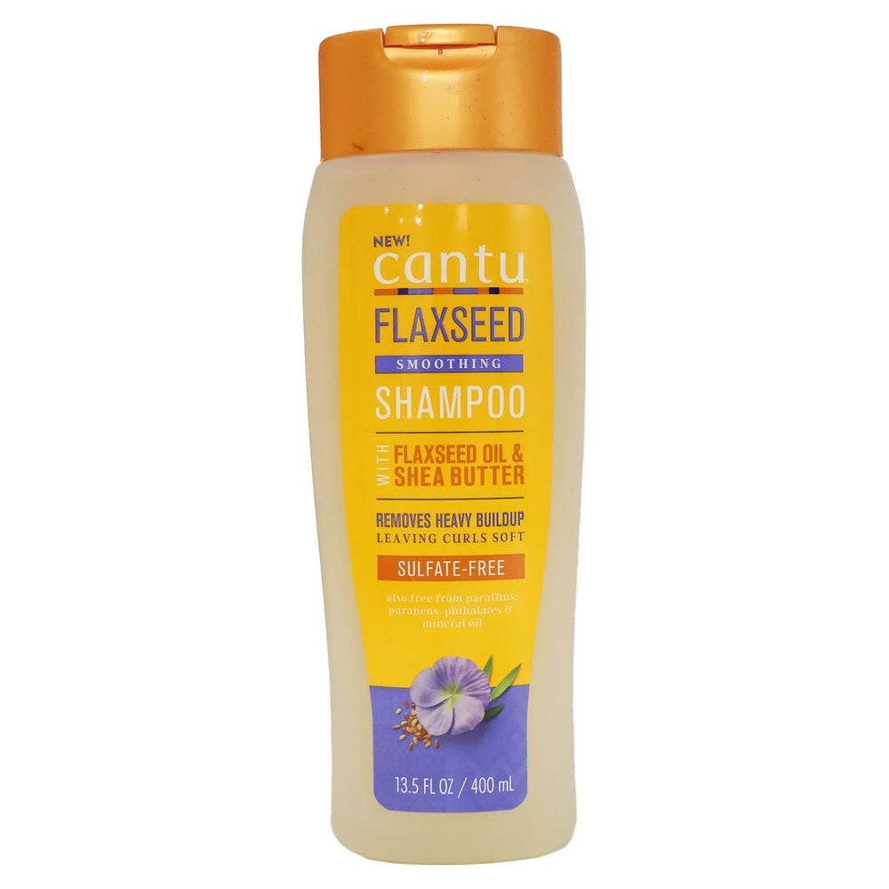 Cantu Flaxseed Smoothing Shampoo With Flaxseed Oil and Shea Butter 400ml/13.5oz
