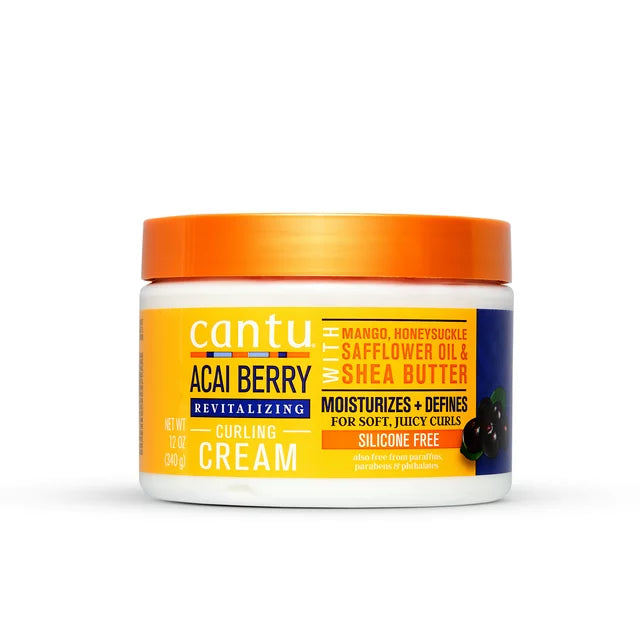 Cantu Revitalizing Curling Cream with Acai Berry and Shea Butter 340g/12oz